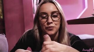 Two sexy girls made a blowjob to their friends in the restaurant