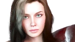 A sexy girl's boobs are growing in an amazing way