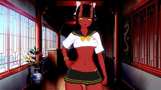 Succubus hentai in POV style with the hottest chick ever