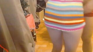 Schoolgirl fucks with her boyfriend at home, showing her perfect body