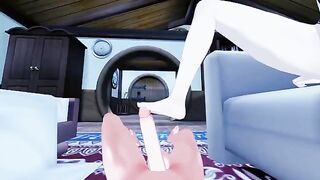 Foot job with Lumine from Genshin Impact - Anime Feet Fetish