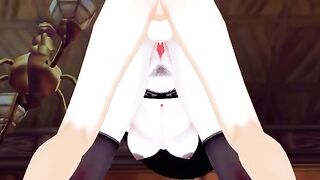 Alcina Dimitrescu, the tall vampire from Resident Evil Village, gets fucked hard