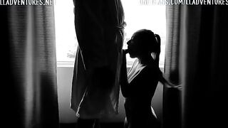 Amateur slut gets a huge load on her face during quarantine