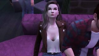 The student seduces her professor by inviting him inside