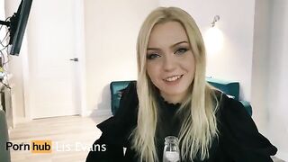 A hot blonde came to visit her beautiful neighbor and got a blowjob