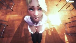 POV Spider Gwen is going out with you (3D PORN 60 FPS)