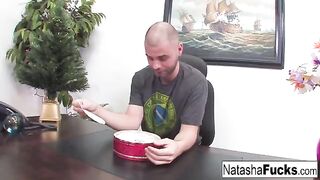Natasha Nice is eager to get fucked by her boss