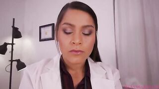 The naughty nurse Meana Wolf gives you some special medicine in a steamy doctor's office encounter
