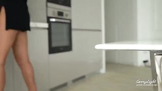 The step mom caught her step son jerking off and helped him finish