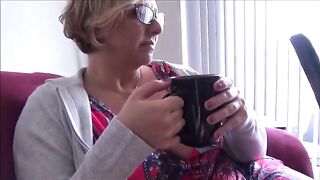 The stepmom welcomes her stepson back home after a family therapy session