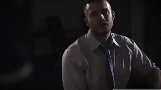 Shady reporter fucked Evelyn Claire in the hottest office scene