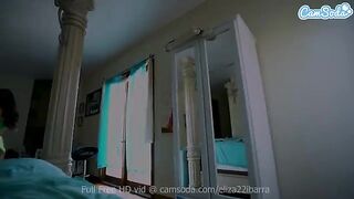 Skinny brunette teen Eliza Ibarra gets banged hard in her chair, showcasing her passionate energy