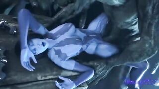 Cortana gets fucked by everyone in a wild scene