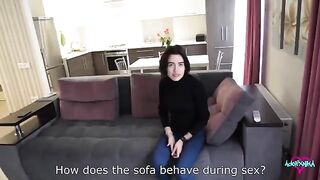 A girl realtor cheats on her husband with a client and gets creampied