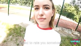 She has sex with her teacher to get a good mark for sex