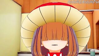 Kinoko Komori gets her hero fantasy fulfilled in a steamy way