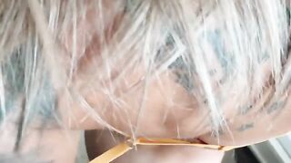 Best doggy style sex with a stunning blue-eyed girl