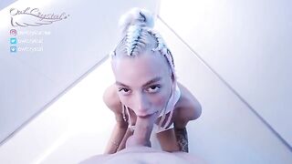 The pretty space fairy Owl Crystal has rough sex with a guy in this hot vid