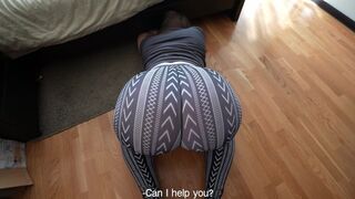 A step sister is stuck again and she thanks her step brother twice