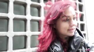 German college teen Ria Red fucked on casting by agent