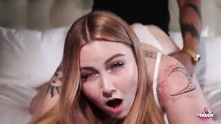 PAWG Gracie Squirts, the Florida native with striking blonde hair and blue eyes, gets her tight pussy filled with BBC