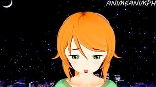 Minecraft sex game with animated Alex character