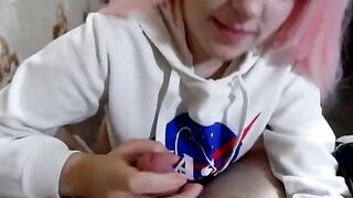 The couple was reading when they were interrupted and had sex