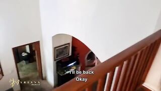 Mariana Martix gets fucked by her stepbrothers while chatting