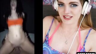 A rough and intense sex scene with Carly Rae Summers, a British blonde bombshell known for her stunning 34DD curves and passionate performances, leaves her brain melting