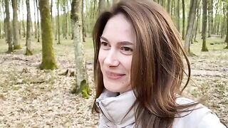 The wife was unfaithful to her husband, meeting a forester in the woods