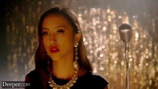The sultry singer Alexia Anders gets a massive BBC from Deeper