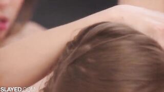 Hot roommates Gianna and Sky Bri are having a steamy lesbian sex