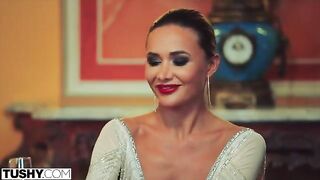 TUSHY Venera gets her anal DP fantasies fulfilled