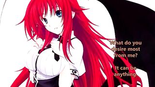 Rias welcomes her new servant - Hentai JOI style