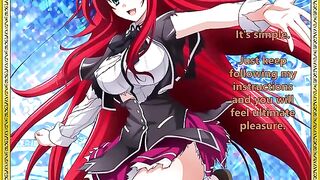 Rias welcomes her new servant - Hentai JOI style