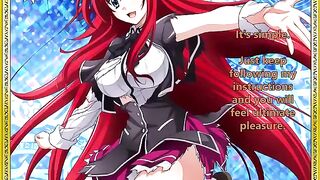 Rias welcomes her new servant - Hentai JOI style