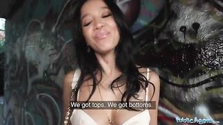 Natural beauty Asia Vargas gets fucked in public for cash