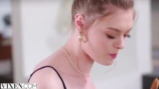 The beautiful girl is bored when left alone by her boyfriend. She meets a stranger