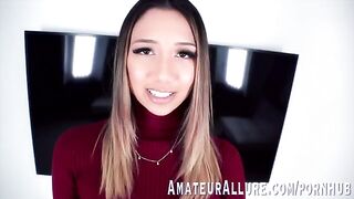 Kimora Quin, a sexy girl with long blonde hair, loves the feeling of a cock down her throat