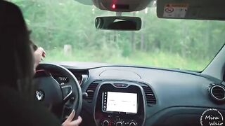 Two girls fucked a stranger in the forest, a wild Keokistar adventure