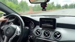 An Italian girl buys a used car and fucks the seller in it. Hot!