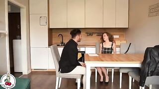 A hot girl has sex with a real estate agent to get a discount on rent