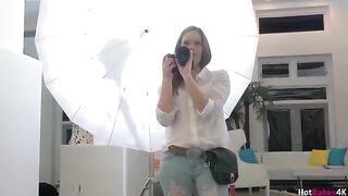 Jenna J Ross, the hot photographer from Boston, gets her tongue fucked by two stunning babes