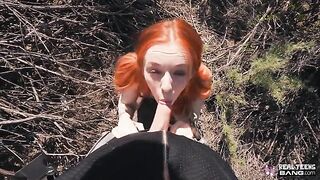 Sexy little ginger teen Madi Collins loves flashing and getting fucked hard
