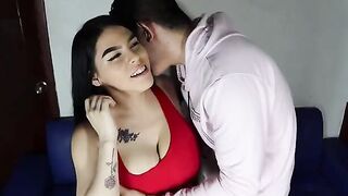 I can't help but touch my cock when I see my step-sister - she's so hot!