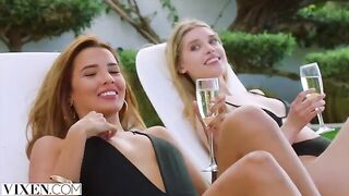 A sexy foursome with dream girls Agatha, Freya, and Lika in HD