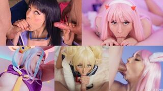 Best Deep Throat Compilation Cosplay by AliceBong, showcasing her passionate performances