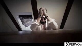 The guy is having fun with two girls in a thrilling scene