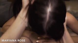 A hot girl, the stunning Mariana Rose, was instructed in intimate skills by her friend