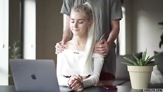 Eva Elfie is a cute girl who loves to get fucked during Zoom classes